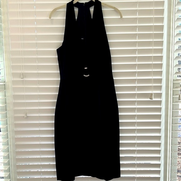 Donna Morgan Polyester Crepe Halter Dress sz. 8 - Picture 1 of 11